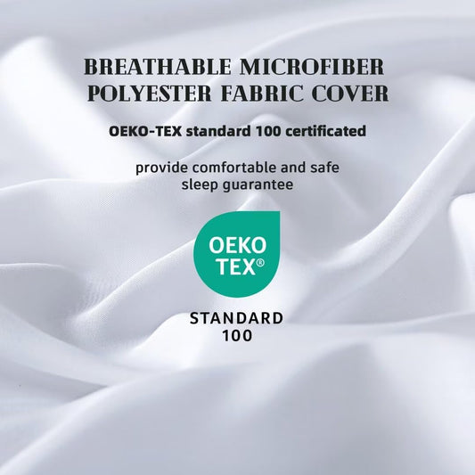 DOWNCOOL Comforters Queen Size, White Duvet Insert, Lightweight Quilt