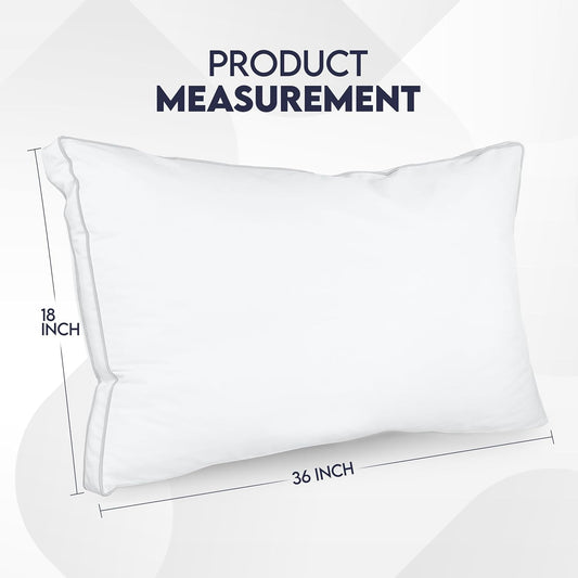Utopia Bedding Gusset Bed Pillow, Hotel Pillows King Size Set of 2, White