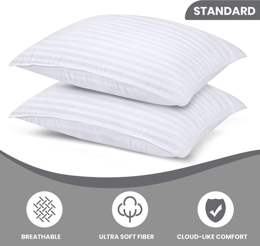 Utopia Bedding Bed Pillows for Sleeping, Pillows Standard Size Set of 2