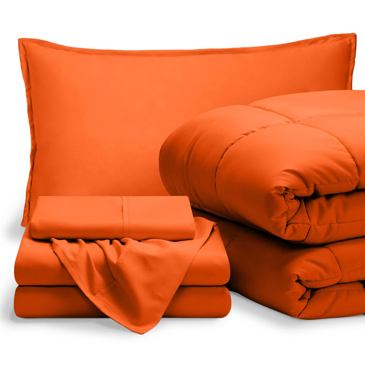 Bare Home Bed-in-A-Bag 5 Piece Set (Twin XL, Grey/Light Grey)