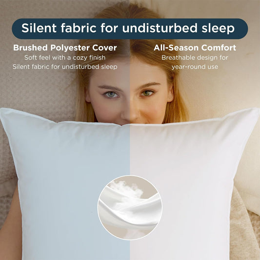 Bedsure Pillows Queen Size Set of 2, Bed Pillows for Sleeping