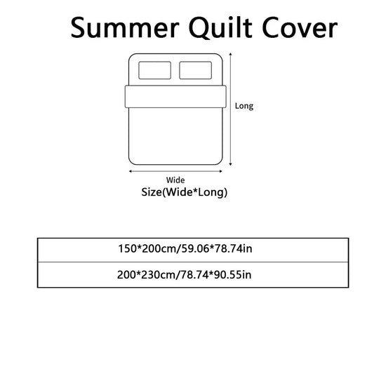 1 PC Silk Cotton Summer Quilt, Smooth Soft Touch, Moisture-Wicking, Ideal for Air-Conditioned Rooms, Foldable, All-Season Use, Air Conditioning Quilt