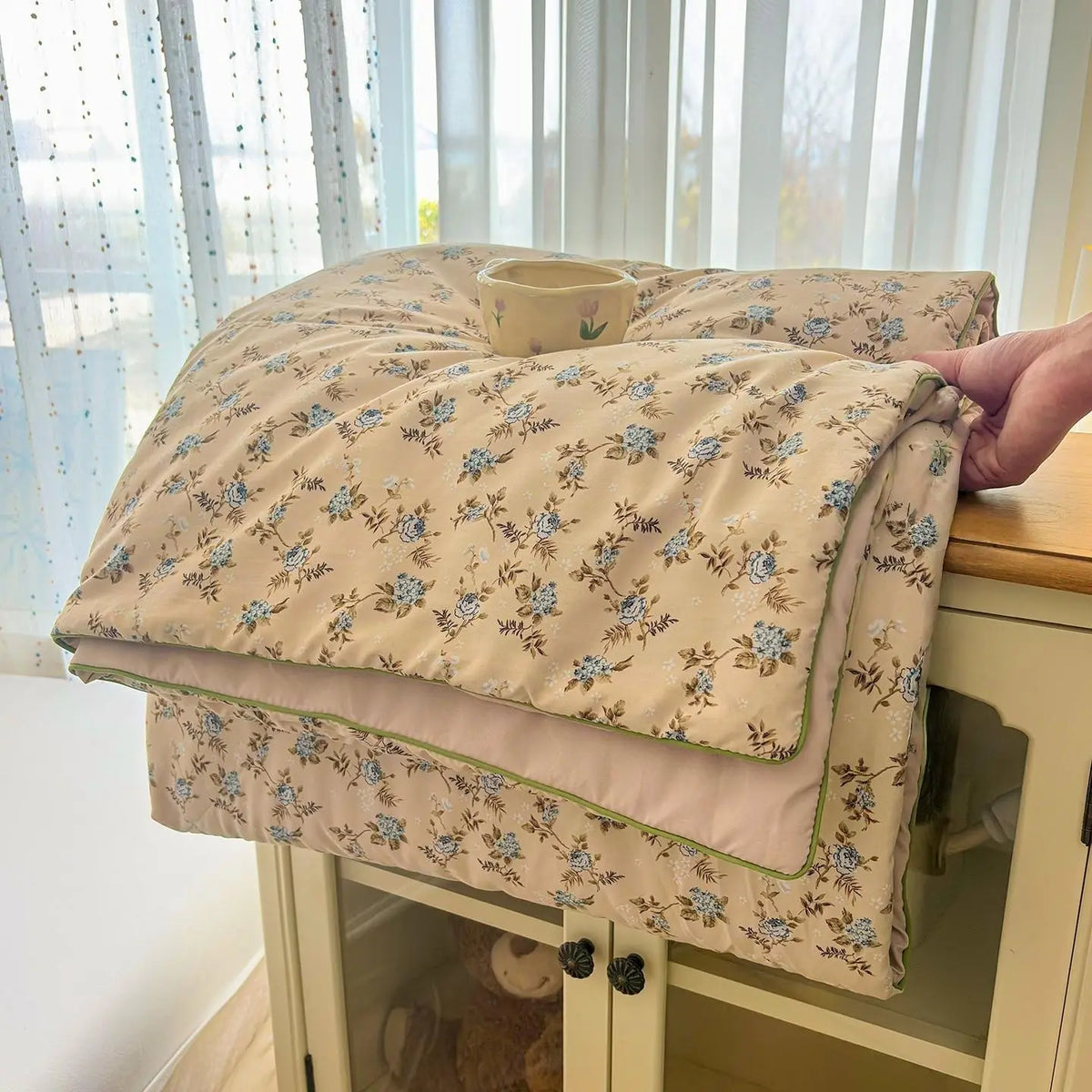 1pcs of small floral print summer quilt, super soft and skin-friendly air-conditioned quilt, Printed Quilts, suitable for use in all seasons, bedrooms, and living rooms #GLOBAL PICKS
