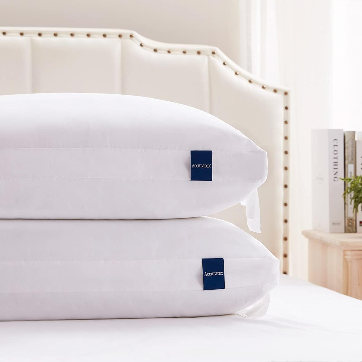 ACCURATEX Pillows King Size Set of 2, Adjustable Hybrid Pillow 2 Pack