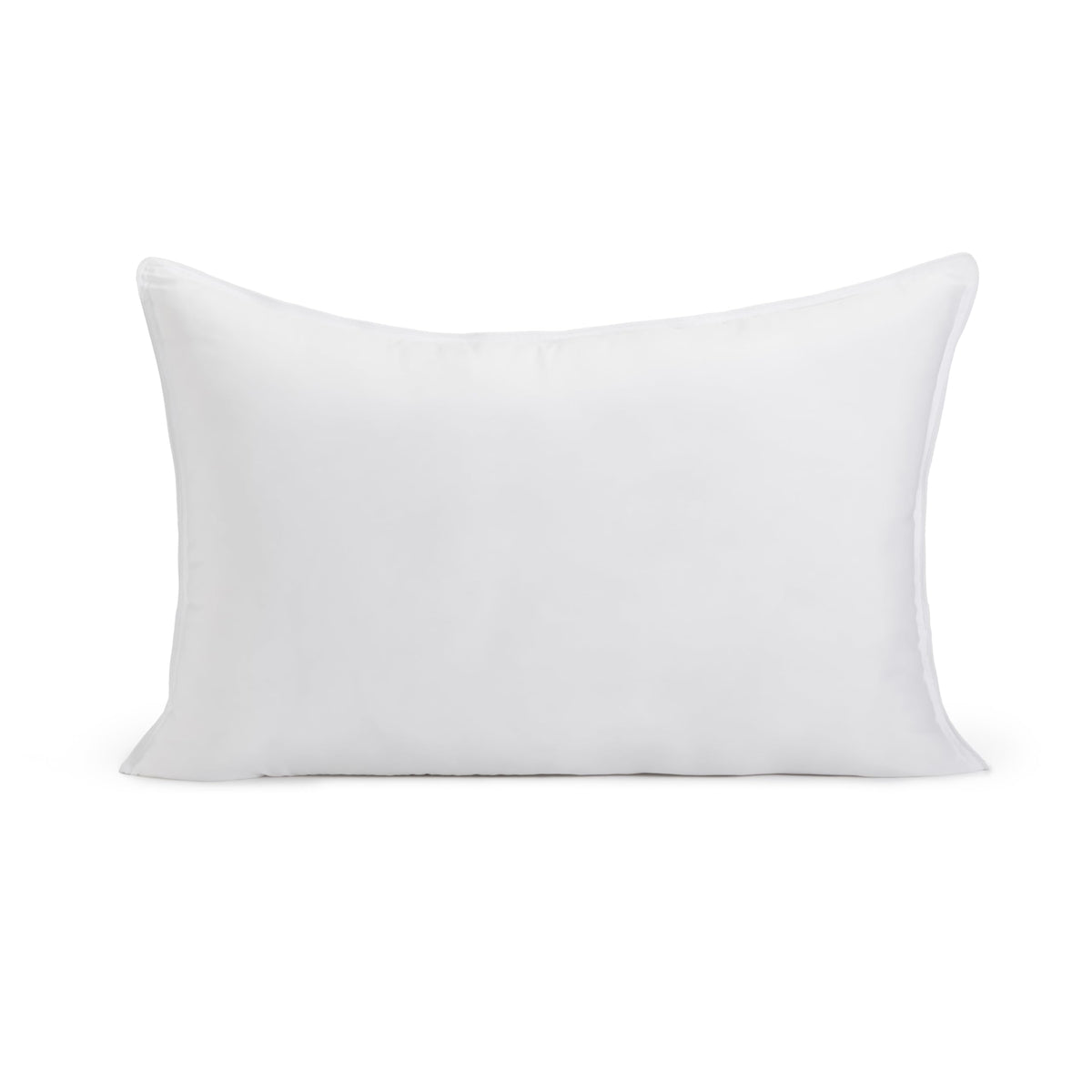 Amazon Basics Down Alternative Bed Pillows and Pillow Protector Case Set, Medium Density, Standard Size 26" x 20", Hypoallergenic, Microfiber, Washable, White, 2-Pack