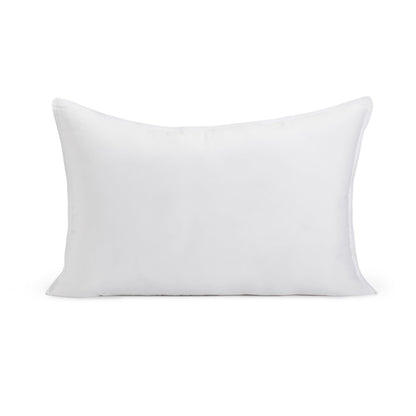 Amazon Basics Down Alternative Bed Pillows and Pillow Protector Case Set, Medium Density, Standard Size 26" x 20", Hypoallergenic, Microfiber, Washable, White, 2-Pack