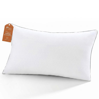 Sasttie Firm Pillows Queen Size Set of 2, Bed Pillows for Side, Back, and Stomach Sleepers - Oeko-Tex Certified Down Alternative Plump Filling - Hotel Quality and Machine Washable, 2 Pack