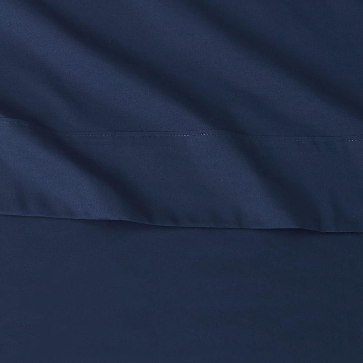 Amazon Basics Lightweight Super Soft Easy Care Wrinkle Free Microfiber 3 Piece Bed Sheet Set with 14-Inch Deep Pockets, Twin, Navy Blue, Solid, Kids, Men & Women Bedding