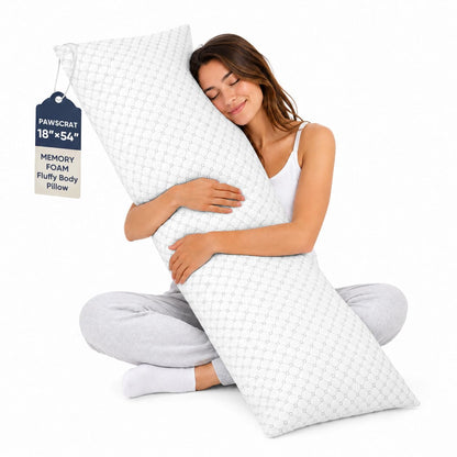 OAISZ Shredded Memory Foam Bed Pillows Queen Size Set of 2 for Sleeping