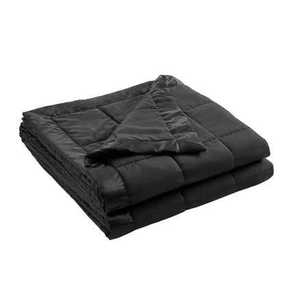 Madison Park Down Alternative Queen Blanket for Bed, Satin Trim, Blue