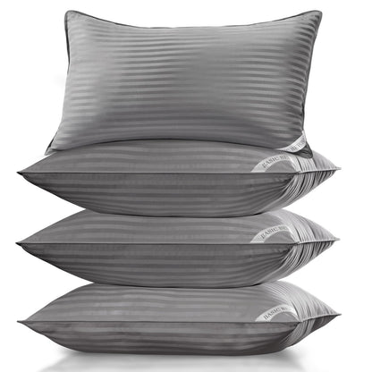 Basic Beyond King Size Bed Pillow - 2 Pack Hotel Collection Super Soft Down Alternative Pillow for Sleeping