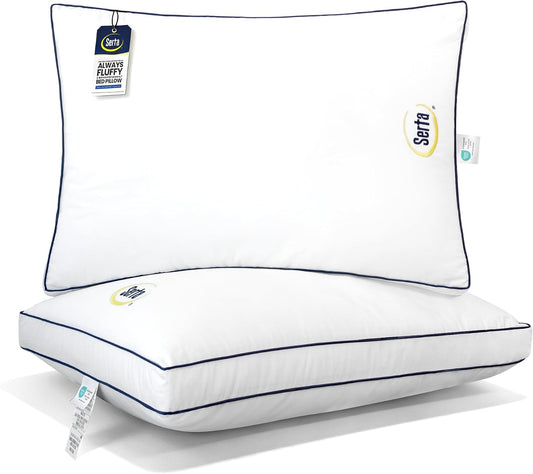 Serta Hotel Collection Bed Pillows Queen/Standard Size Set of 2, 18"x26"