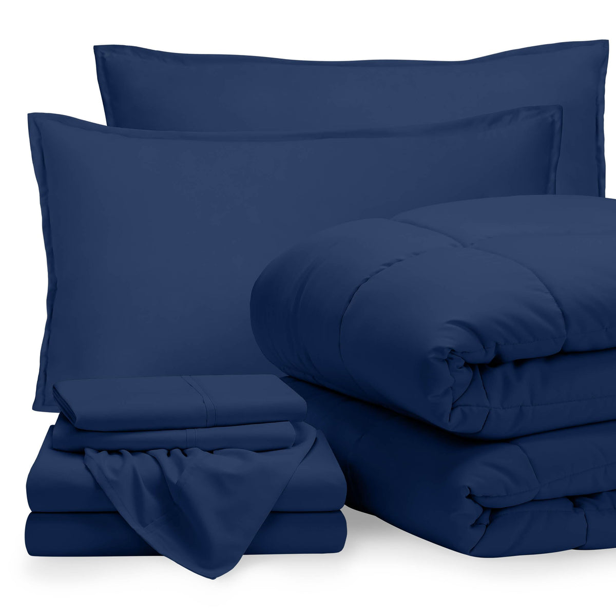 Bare Home Bed-in-A-Bag 5 Piece Set (Twin XL, Grey/Light Grey)