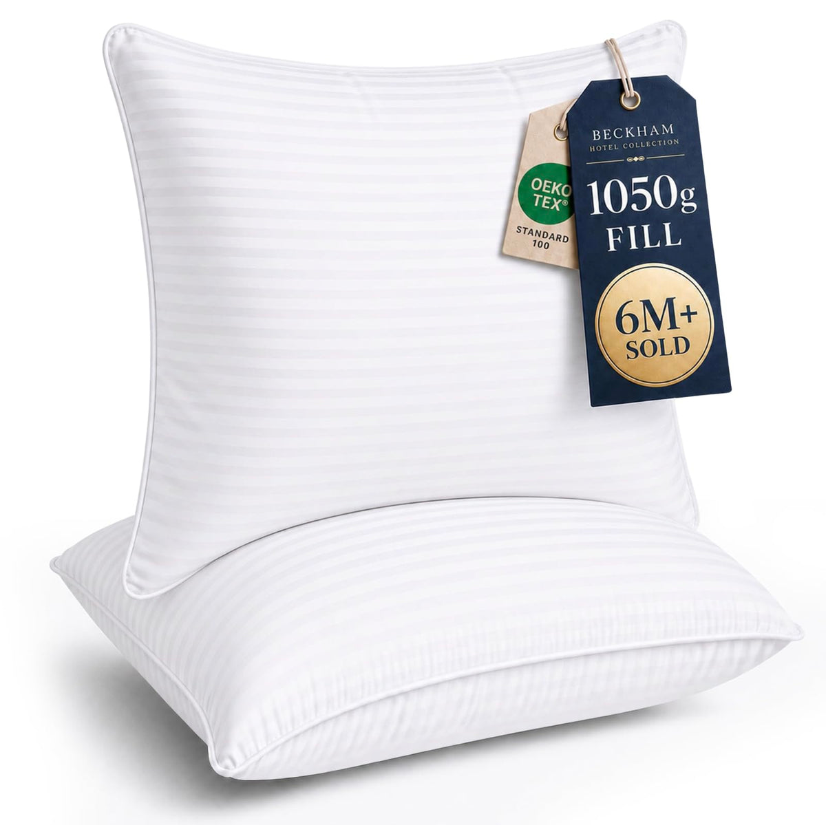 Beckham Hotel Collection Bed Pillows King Size Set of 2