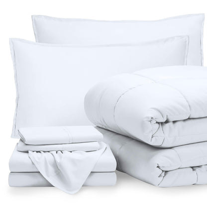Bare Home Bed-in-A-Bag 5 Piece Set (Twin XL, Grey/Light Grey)