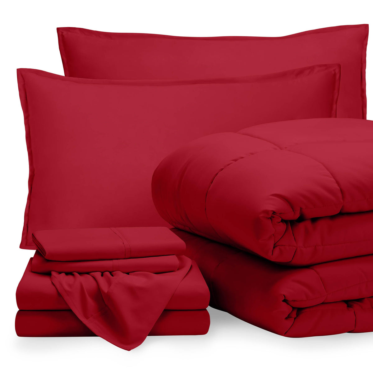 Bare Home Bed-in-A-Bag 5 Piece Set (Twin XL, Grey/Light Grey)