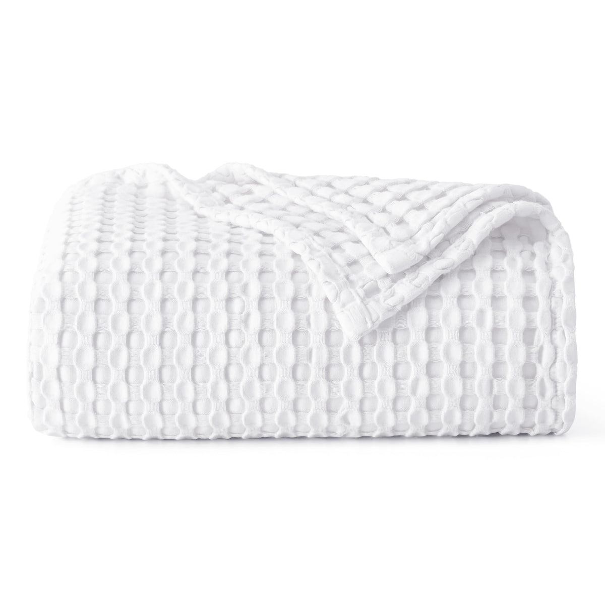 Bedsure Cooling Waffle Blanket for Hot Sleepers, Ivory, Queen, 90"x90"
