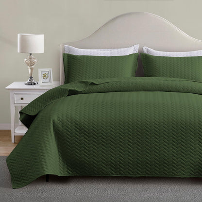 Maple&Stone White Quilt Set Queen Size, Lightweight Bedspread