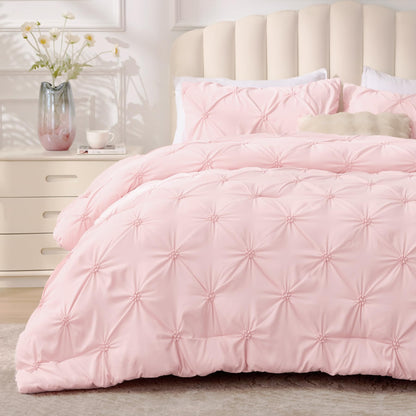BEDELITE Pink King Comforter Set Pink,Fluffy & Soft Comforter