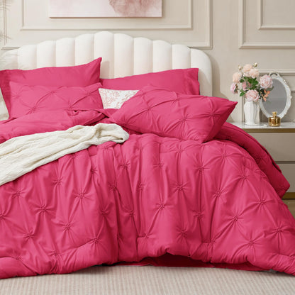 BEDELITE Pink King Comforter Set Pink,Fluffy & Soft Comforter
