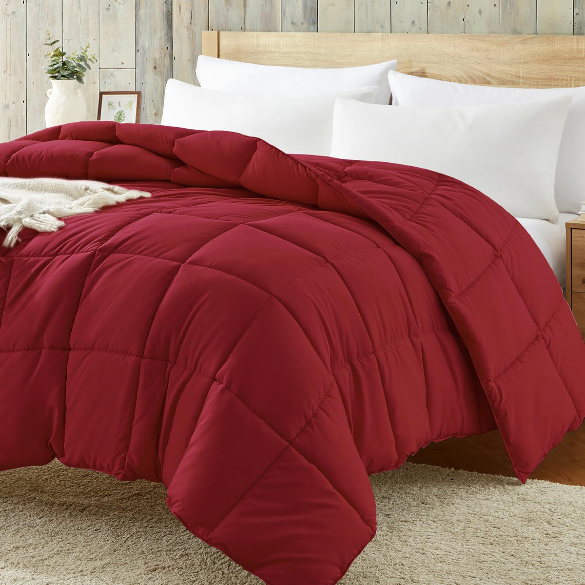 Homelike Moment Comforters Queen Size - Bed Duvet Insert Lightweight