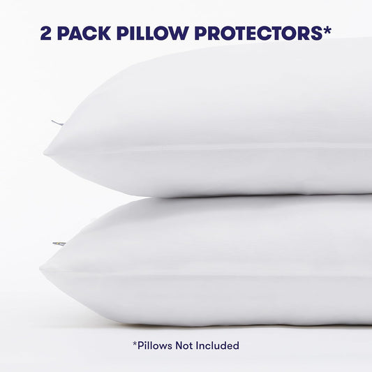 Serta Power Chill Cooling Pillow Protectors, Standard/Queen (2 Pack)