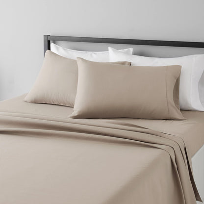 Amazon Basics Lightweight Super Soft Easy Care Wrinkle Free Microfiber 3 Piece Bed Sheet Set with 14-Inch Deep Pockets, Twin, Navy Blue, Solid, Kids, Men & Women Bedding
