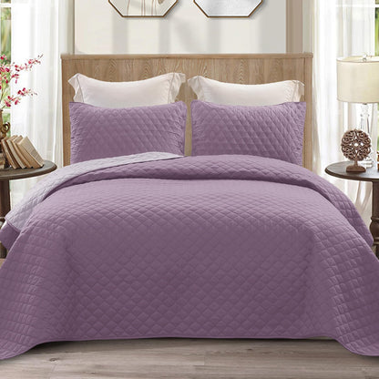 Exclusivo Mezcla Reversible Full Queen Quilt Bedding Set, Grey