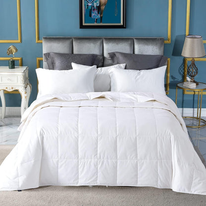 Globon Summer Down Comforter King Size,Extra Lightweight Duvet Insert,White