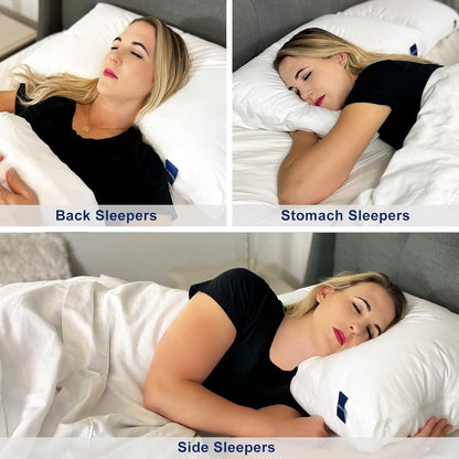 ACCURATEX Pillows King Size Set of 2, Adjustable Hybrid Pillow 2 Pack