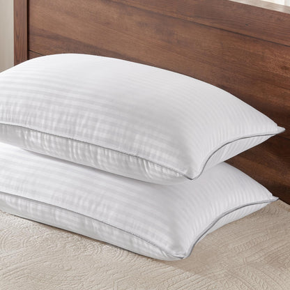 Basic Beyond King Size Bed Pillow - 2 Pack Hotel Collection Super Soft Down Alternative Pillow for Sleeping