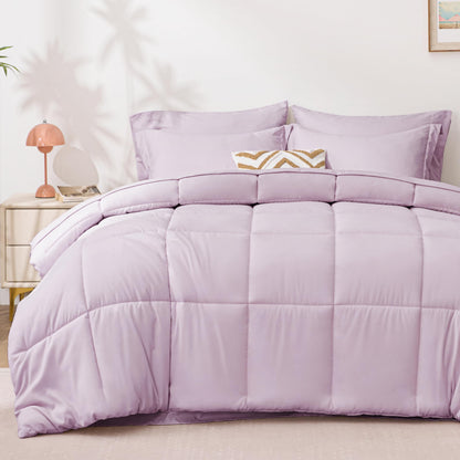 Love's cabin Full Comforter Set Black, 7 Pieces Full Bed in a Bag, All Season Bedding Sets with 1 Comforter, 1 Flat Sheet, 1 Fitted Sheet, 2 Pillowcase and 2 Pillow Sham