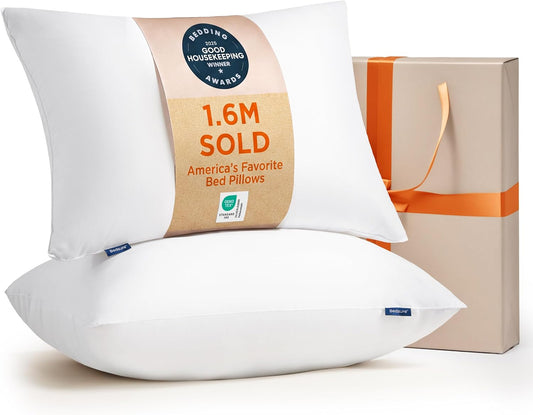 Bedsure Pillows Queen Size Set of 2, Bed Pillows for Sleeping
