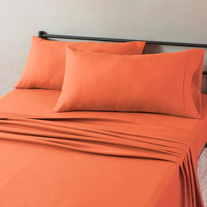 Amazon Basics Lightweight Super Soft Easy Care Wrinkle Free Microfiber 3 Piece Bed Sheet Set with 14-Inch Deep Pockets, Twin, Navy Blue, Solid, Kids, Men & Women Bedding