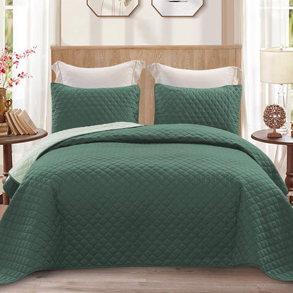 Exclusivo Mezcla Reversible Full Queen Quilt Bedding Set, Grey