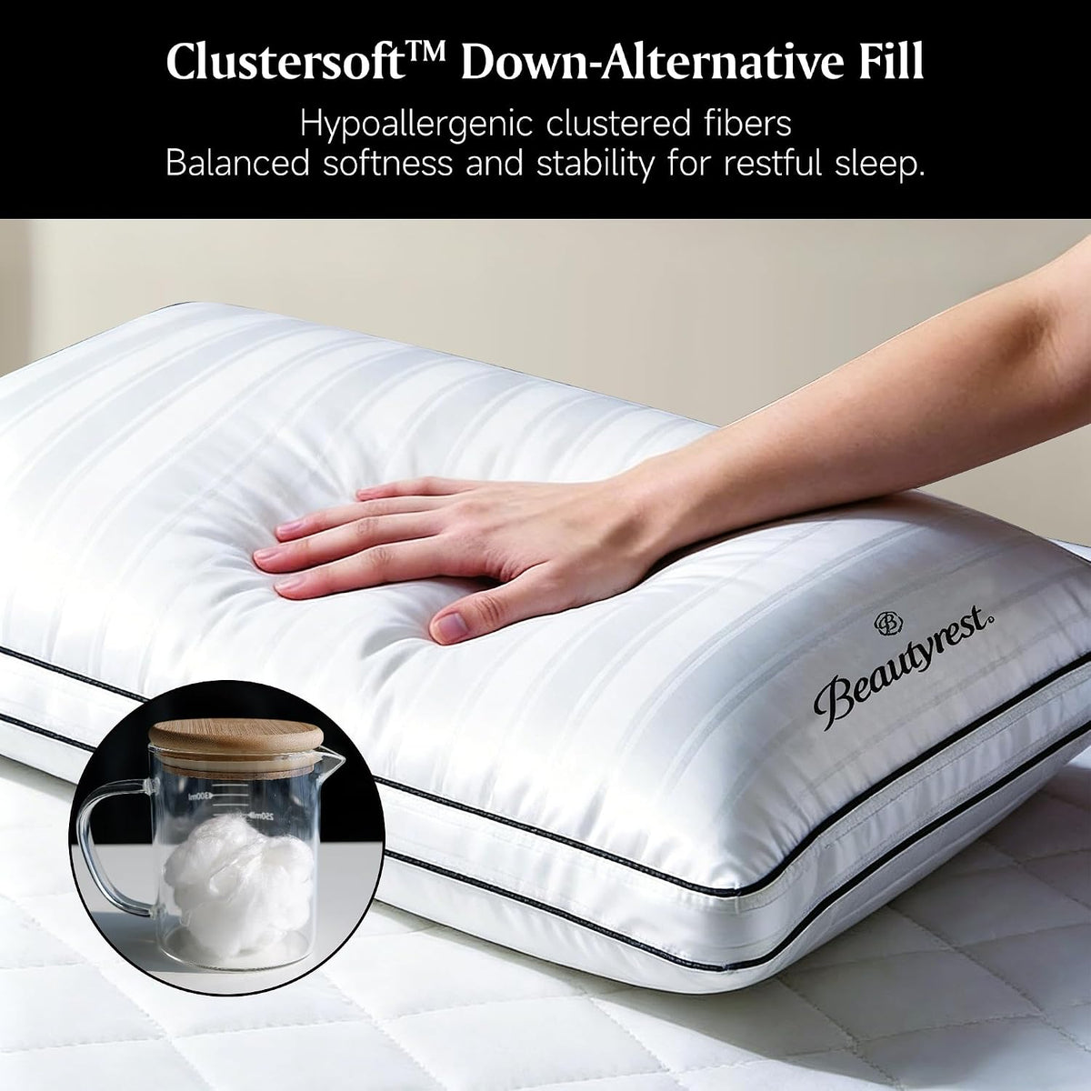 Beautyrest Hotel Collection Luxury Queen Pillows Set of 2