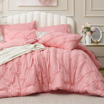 BEDELITE Pink King Comforter Set Pink,Fluffy & Soft Comforter