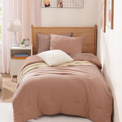 Full Size Comforter Sets-7 Pieces Ultra Soft Bed in a Bag Full Bedding Sets