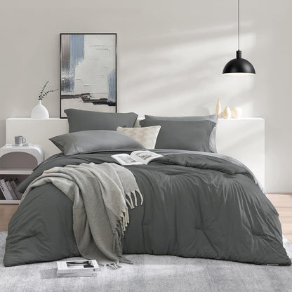 Full Size Comforter Sets-7 Pieces Ultra Soft Bed in a Bag Full Bedding Sets