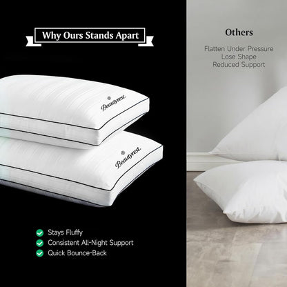 Beautyrest Hotel Collection Luxury Queen Pillows Set of 2
