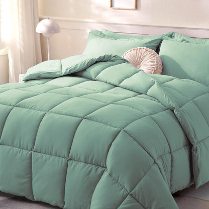 DOWNCOOL Comforters Queen Size, White Duvet Insert, Lightweight Quilt