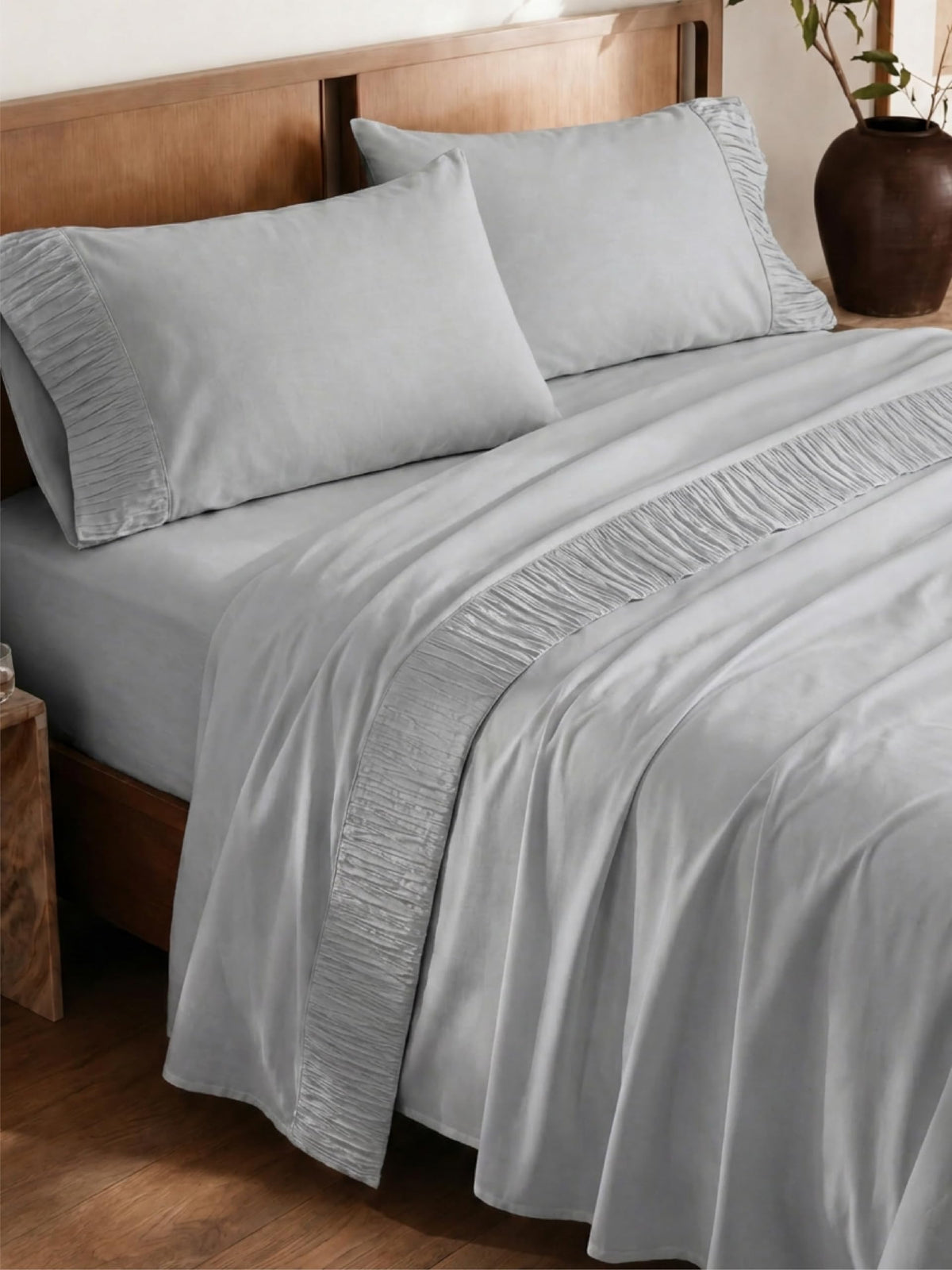 Bedsure Queen Sheet Set - 4 Pieces Soft, Breathable, Cooling Bed Sheets