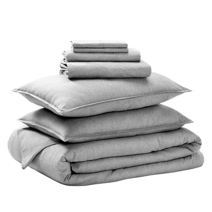 Bare Home Bed-in-A-Bag 5 Piece Set (Twin XL, Grey/Light Grey)