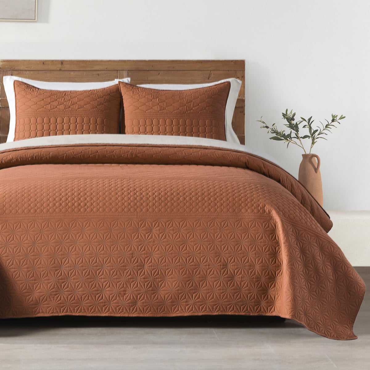 HORIMOTE HOME Quilt Queen Size Dusty Blue, Lightweight Quilts for Summer Ultra-Soft Microfiber Modern Style Quilted Clouds Pattern Bedspread Quit Set 3 Pieces(1 Quilt and 2 Pillow Shams)