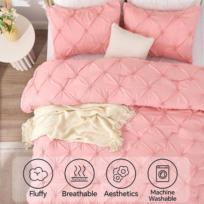 BEDELITE Pink King Comforter Set Pink,Fluffy & Soft Comforter
