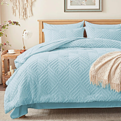 Zzlpp Queen Comforter Set 7 Piece, Beige Bed in a Bag Queen Bedding Sets