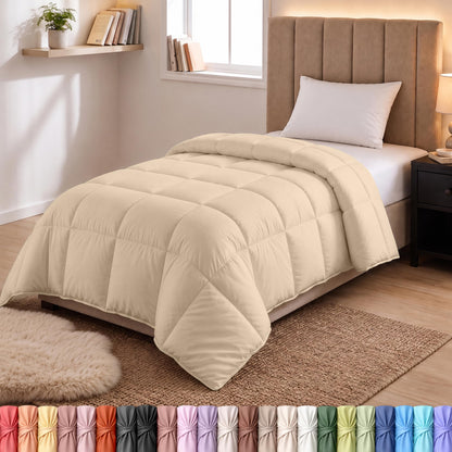 Utopia Bedding Duvet Insert, Twin Comforter 64 x 88 Inches, White