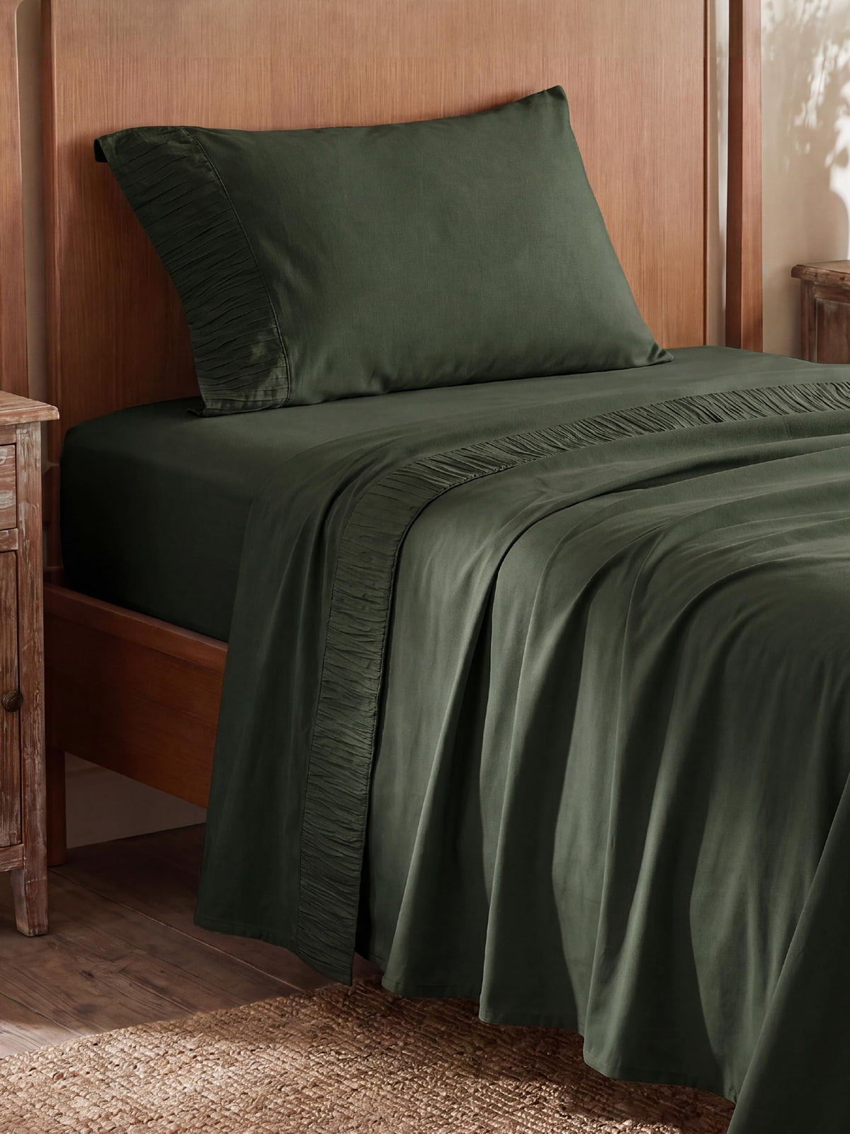 Bedsure Queen Sheet Set - 4 Pieces Soft, Breathable, Cooling Bed Sheets
