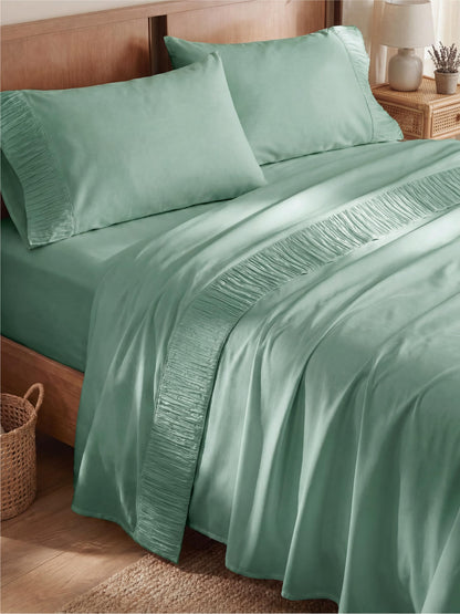 Bedsure Queen Sheet Set - 4 Pieces Soft, Breathable, Cooling Bed Sheets