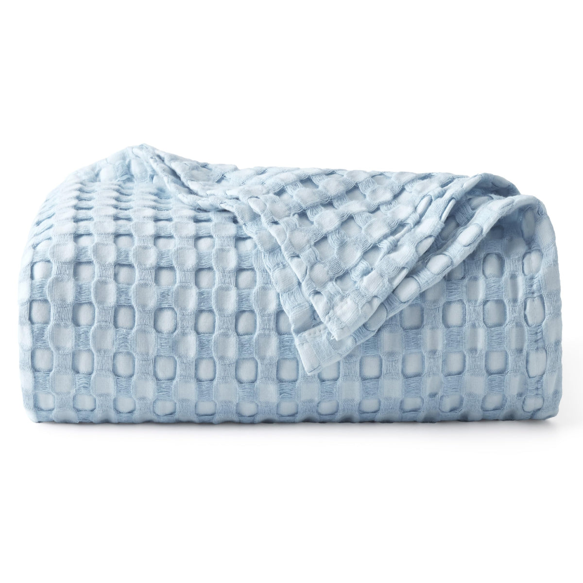 Bedsure Cooling Waffle Blanket for Hot Sleepers, Ivory, Queen, 90"x90"